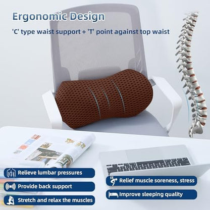 Lumbar Pillow, Memory Foam Lumbar Support Pillow - Image 4