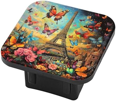 Hitch Cover Fits for 2-Inch Hitch, Eiffel Tower in Landscape - Image 2