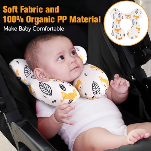 KAKIBLIN Baby Neck Pillow, Baby Support Pillow, Babies Head Pillows - Image 2