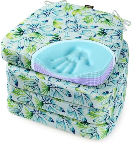 SUNROX Cooling Gel Memory Foam Chair Cushions, 2.6" Thick U-Shaped Dual-Layer by SUNROX