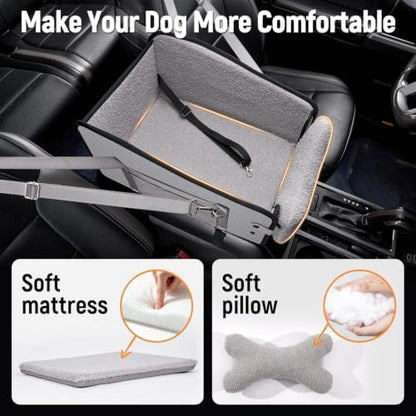 YJGF Center Console Dog Car Seat, Pet Car Seats - Image 2