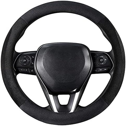SEG Direct Car Steering Wheel Cover 15.25"-16", Plush Velvet Summer Winter - Image 6