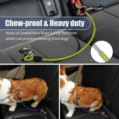 Dog Seat Belt Harness for Car, No Chew Tether Cable Vehicle Dogs Accessories - Image 3