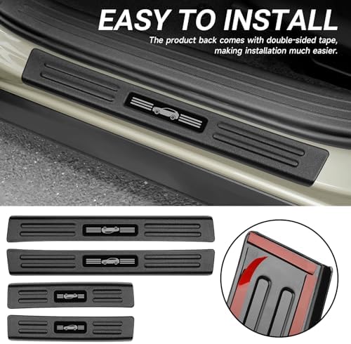 4PCS Door Sill Protector Compatible - Image 5