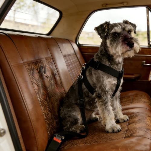 Elisel Elisel 2 Packs Adjustable Length Pet Dog Cat car seat Belt Pet seat Belt - Image 7