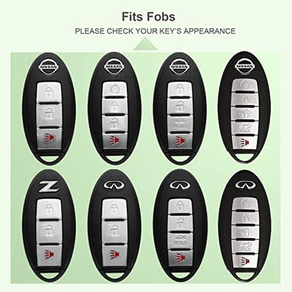 Compatible with Nissan Key Fob Cover Altima Maxima Rogue Armada Pathfinder - Image 3