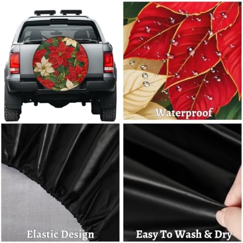Christmas Spare Tire Cover Waterproof Dust-Proof Spare Wheel Covers - Image 4