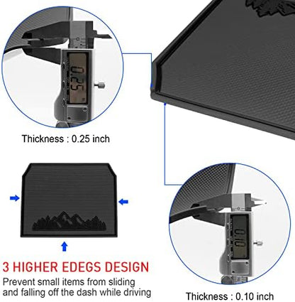 Dash Mat for Subaru Crosstrek Accessories 2012-2017, Forester 2014-2018 - Image 6