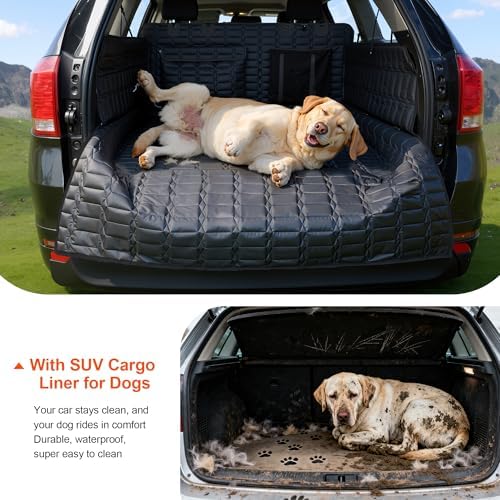 Reliadura SUV Cargo Liner for Dogs, Waterproof Pet Trunk Cover - Image 5