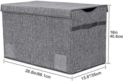 YOLOXO Toy Box Chest, Collapsible Sturdy Storage Bins - Image 2