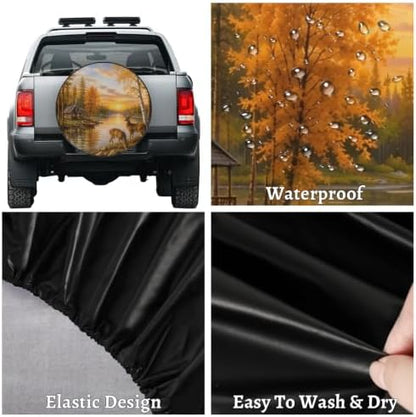 Fall Spare Tire Cover Waterproof Dust-Proof Spare Wheel Covers - Image 4