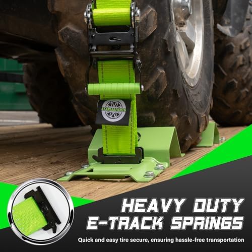 Heavy Duty Wheel Chock Tie Down Straps Set - Image 2