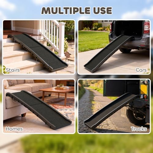 PawHut Folding Dog Ramp, 61 Inches Portable Pet Ramp - Image 7
