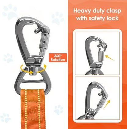 AUBELL Tactical Dog Leash Heavy Duty, 4-6ft No Pull Bungee Leash - Image 3