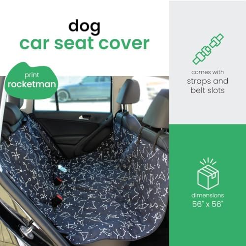 Molly Mutt Deep Blue Dog Car Seat Cover, GOTS-Certified Cotton - Image 2