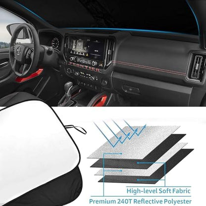 Foldable Front Windshield Sunshade fit - Image 5