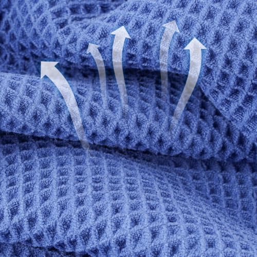 Microfiber Waffle Bath Towels, 4 Pieces, Fast Drying, Lint Free 430 GSM - Image 2