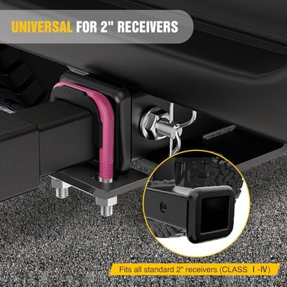 Nilight Trailer Hitch Tightener Anti-Rattle Hot Pink U-Bolt - Image 6