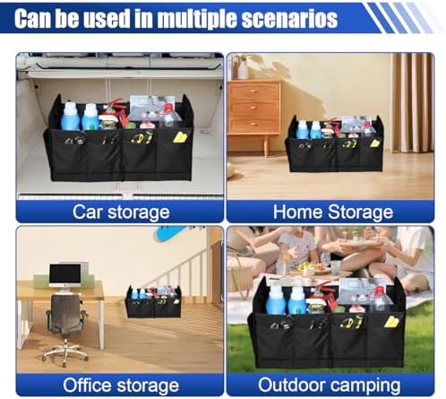 Car Trunk Organizer, 65L Collapsible Auto Storage Box - Image 6