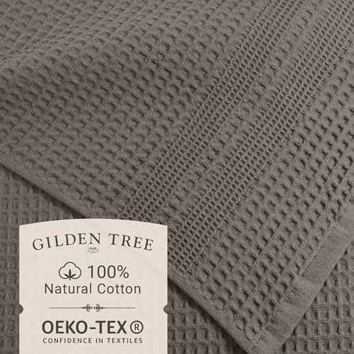 GILDEN TREE Waffle Towels for Bathroom, 100% Cotton Quick Dry Towel, Waffle - Image 2