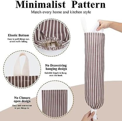TOGETRUE Plastic Bag Holder, Wall Mount Grocery Bag Holder, Reusable Trash Bag - Image 2