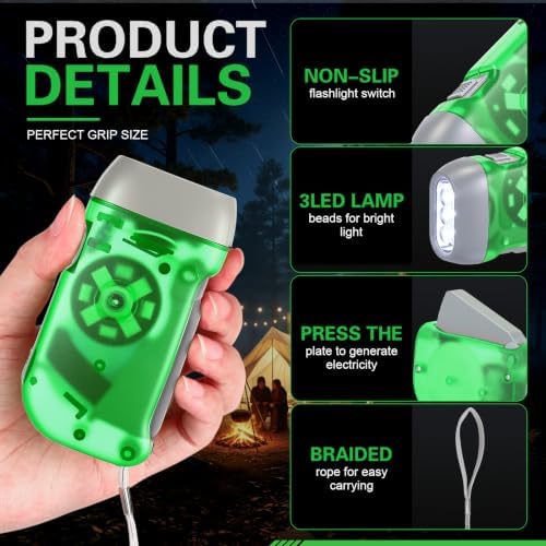 Leelosp 48 Hand Crank Flashlights - Image 3