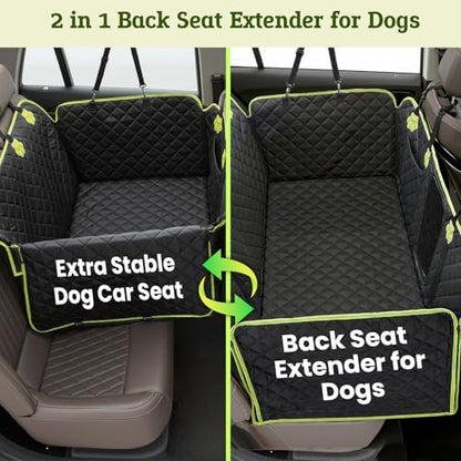 2-in-1 Dog Car Seat Cover for Back Seat, Transform to Passenger Mode - Image 2