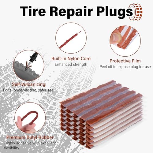 Sixzoo 60 PCS Tire Plugs Heavy Duty - Image 3