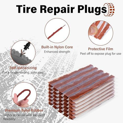 Sixzoo 60 PCS Tire Plugs Heavy Duty - Image 3