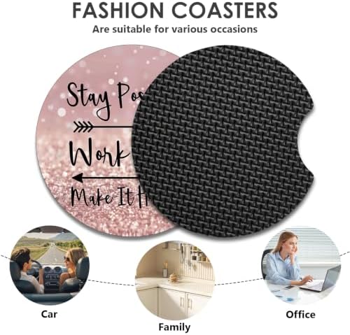 2 Pack Car Coasters，2.75-inch Neoprene Non-Slip Cup Holder Coasters - Image 7