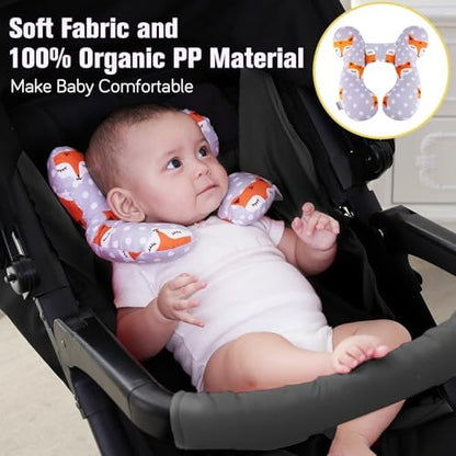 KAKIBLIN Baby Neck Pillows for Car Seat, Baby Head Support Pillow - Image 2