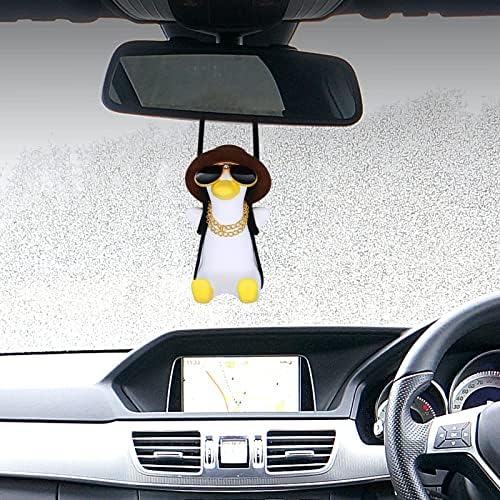 Cool Swinging Duck Car Hanging Ornament, Pendant Interior Rearview Mirror - Image 5