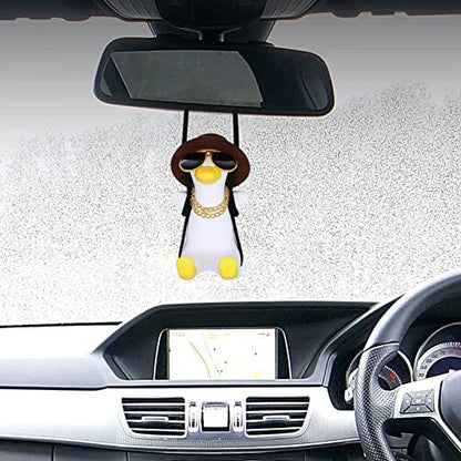 Cool Swinging Duck Car Hanging Ornament, Pendant Interior Rearview Mirror - Image 5