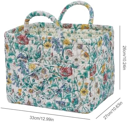 Car Storage Basket for Back Seat, Aesthetic Fabric Storage Basket for Clothes - Image 7
