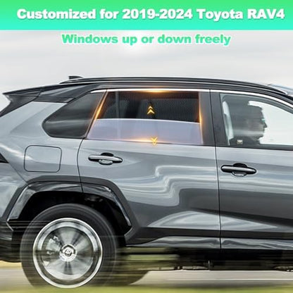 RAV4 Window Shades 2019-2024, Rear Side Mesh - Image 2