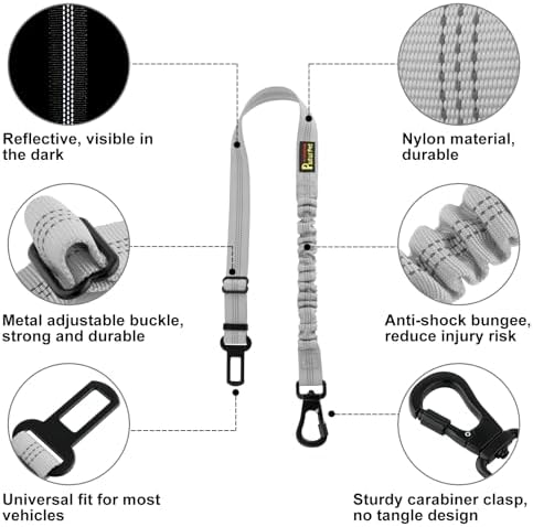 Plutus Pet Dog Seat Belt for Car, Adjustable Harness - Image 2