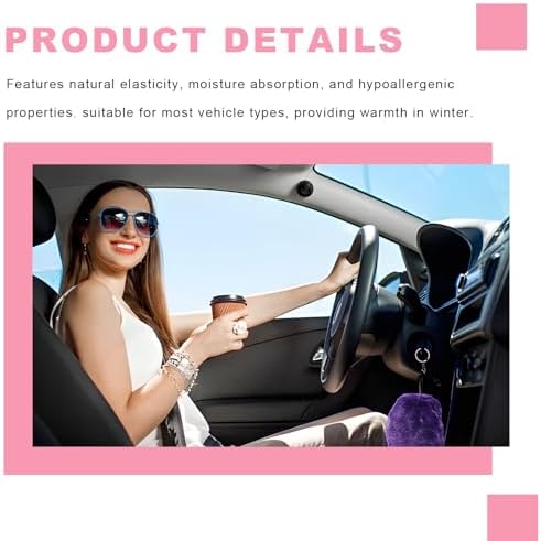 Sun Walker Fluffy Car Gear Shift Knob & Handbrake Cover, Furry Auto Hand Brake - Image 6