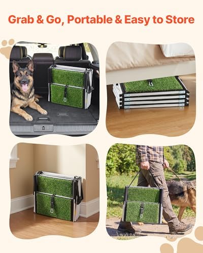 VEVOR Dog Stairs for Car, 4 Steps Extra Wide Foldable Dog Ramp for Large Dogs - Image 5