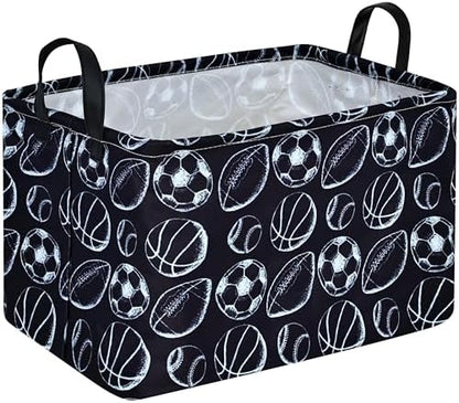 MAIZMZ Kids Hamper Storage Bins Organizer Toy Box Laundry Basket Large Canvas by MAIZMZ