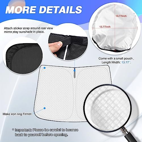 Canvcle Windshield Sun Shade for 2022-2025 2026 Nissan Pathfinder Accessories - Image 5