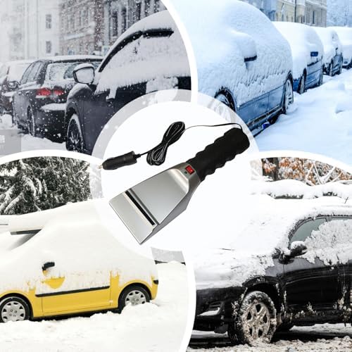 Heated Ice Scraper for Car Ergonomic Window Shovel - Image 4