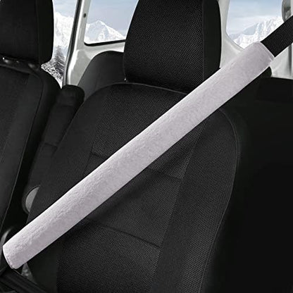 LACDL Extra Long Seatbelt Cover Super Soft Furry by LeadingAComfortableDrivingLife