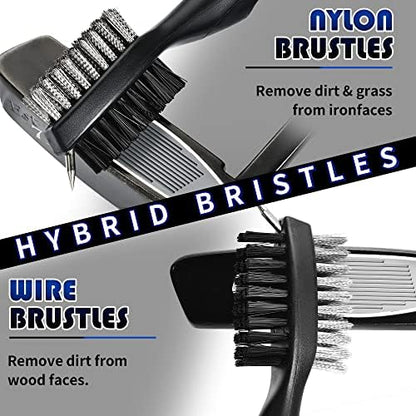 Mile High Life Golf Towel & Groove Brush Set, Microfiber Waffle-16 x24 - Image 5