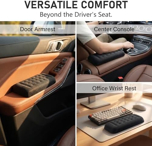 2 PCS Car Armrest Cushion, Memory Foam Elbow Pad - Image 7