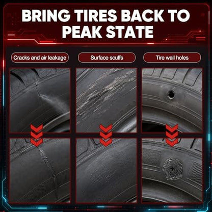 60Pcs Screw Tire Plug Repair Kit, 3 Sizes Rubber Nails - Image 4