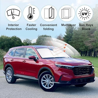 Windshield Sun Shade for 2023-2025 2026 Honda CRV Accessories - Image 2