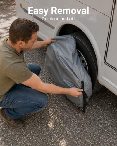 RV Tire Covers Set of 4, Fits 29"to 32" Tires - Image 4