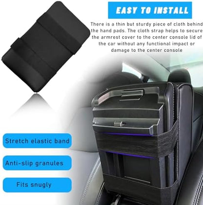 Car Center Console Armrest Pillow, Memory Foam Auto Armrest Box Cover - Image 5