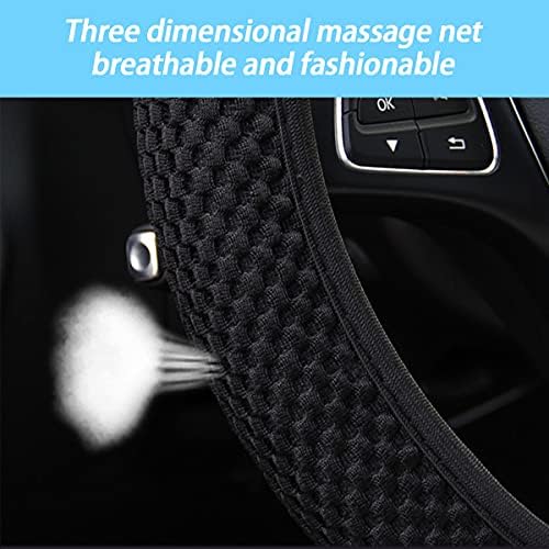 Moly Magnolia 15 Inch Steering Wheel Cover, Microfiber Ice Silk - Image 3