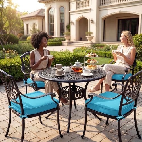 Outdoor Chair Cushions Set of 4: Waterproof & Fade Resistant Patio Furniture - Image 2